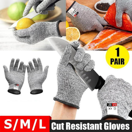 Safety Stainless Steel Cut Proof Stab Resistant Wire Metal Mesh Butcher Glove OZ - Aimall