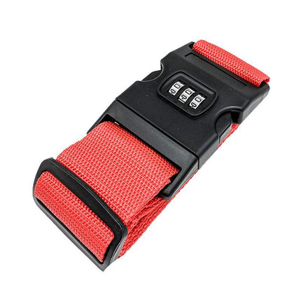 Luggage Strap Code Password Travel Suitcase Secure Lock Safe Nylon Packing Belt - Aimall