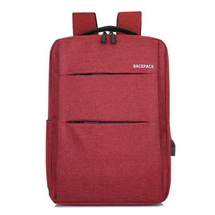 Men Women Canvas Waterproof Backpack Bag School Travel Laptop Bag Business Bag - Aimall
