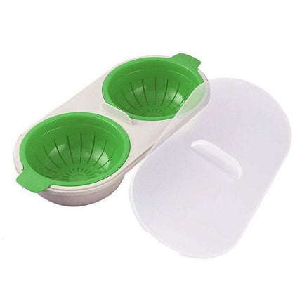Egg Poacher Microwave Oven Kitchen Novelty Gadgets Sandwich Breakfast Cooker AU - Aimall