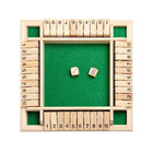 Shut the Box Game Wooden Board Number Drinking Dice Toy Family Traditional AU DM - Aimall
