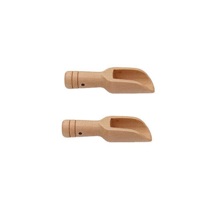 1/2/4/10 PCS Wooden Small Little Mini Scoop Salt Sugar Coffee Spoon Kitchen Tool - Aimall