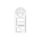 Multifunctional Geometric Ruler Student Mathematics Drawing Tools School Office - Aimall