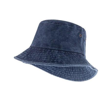 Unisex Men Women WASHED COTTON Outdoor Camping Sports Bucket Hats Fisherman Hat - Aimall