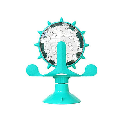 Windmill Pet Cat Treat Food Dispenser Toys Slow Feeder Puzzle Interactive Toys - Aimall