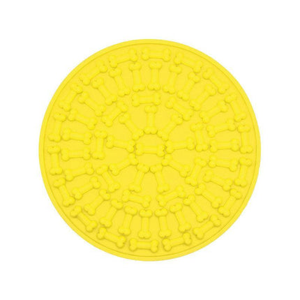 Fun Pet Dog Lick Pad Bath Washing Buddy Distraction Suction Grooming Helper Mat - Aimall