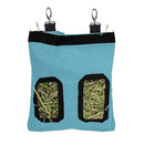 Rabbit Hay Feeder Bag Pet Rat Food Hanging Storage Slow Eating Feeding Pouch S/L - Aimall