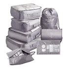 8PCS Packing Cubes Travel Pouches Luggage Organiser Clothes Suitcase Storage Bag - Aimall