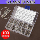100PCS 5 x 20mm Fast Quick Blow Glass Tube Fuse Assortment Box Kit Fast-blow - Aimall