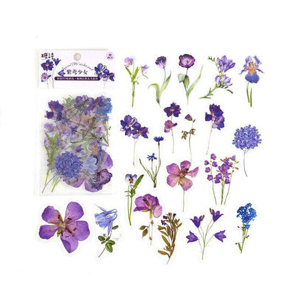 Scrapbooking Flower Stickers PET Transparent Sticker - Aimall