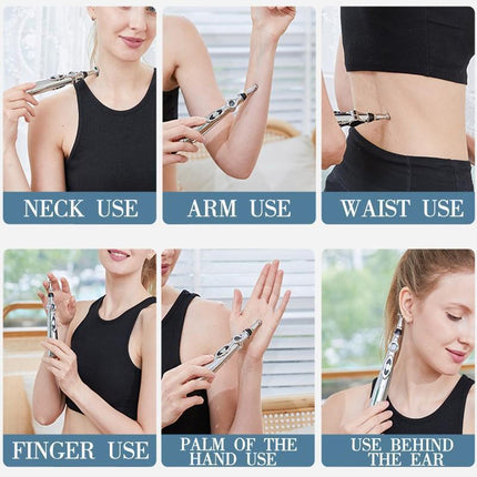 Accupuncture Electronic Massage Pen Energy Pen Relief Pain Tool Meridian Therapy - Aimall