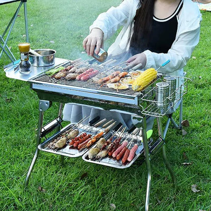2X Stainless steel Oblong Tray Plate Serving Tray Silver Dinner Food Kitchenware - Aimall