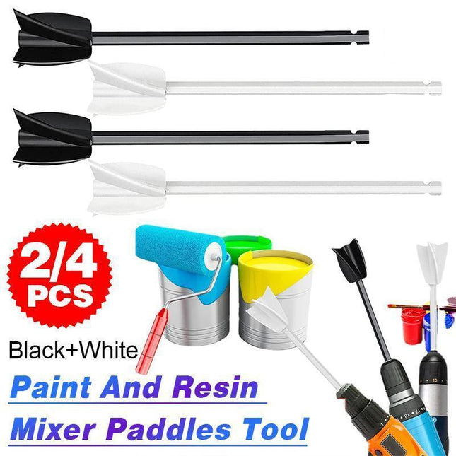 Epoxy Mixer Attachment for Drill, Reusable Paint and Resin Mixer Paddles Tool - Aimall