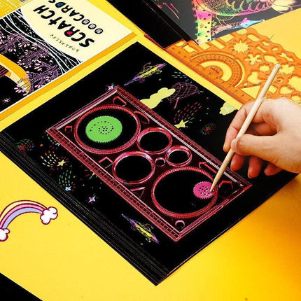 Scratch Paper DIY Sketch bamboo pen - Aimall