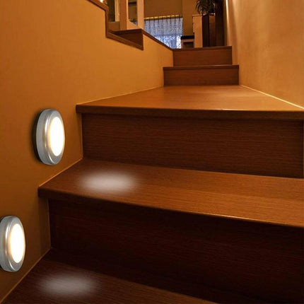 3x LED Motion Sensor Night Light Indoor Outdoor - Aimall