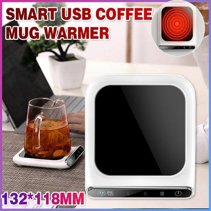 Smart USB Coffee Mug Warmer Tea Milk Cup Heater Pad Heating Plate - Aimall