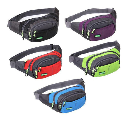 Fanny Pack Zip Pouch Hiking Climbing Sport Bum Waist Bag - Aimall