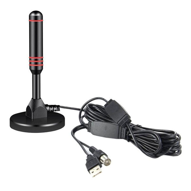 Digital TV Antenna 300 Mile Indoor Outdoor HD TV Aerial Amplifier Signal Booster - Aimall