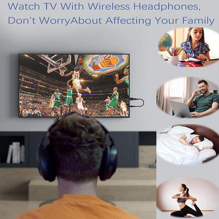 2in1 USB Bluetooth5.0 Transmitter Receiver Audio Adapter AUX 3.5mm TV PC Speaker - Aimall