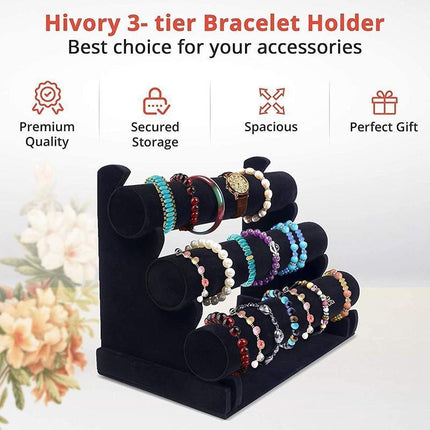 3Tiers Jewelry Bracelet Watch Display Holder - Aimall