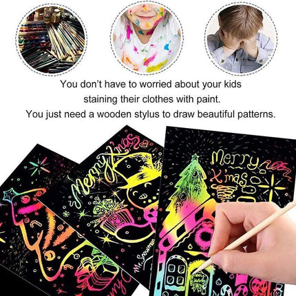 Scratch Paper DIY Sketch bamboo pen - Aimall