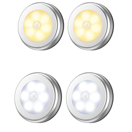 3x LED Motion Sensor Night Light Indoor Outdoor - Aimall