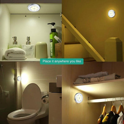 3x LED Motion Sensor Night Light Indoor Outdoor - Aimall