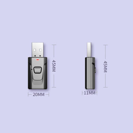 2in1 USB Bluetooth5.0 Transmitter Receiver Audio Adapter AUX 3.5mm TV PC Speaker - Aimall