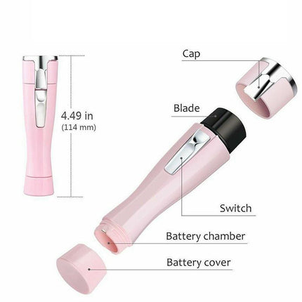 Women’s Facial Electric Shaver Hair Remover Trimmer Body Face Leg Bikini Armpit - Aimall