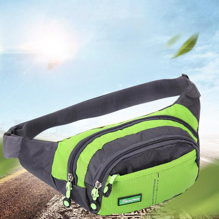 Fanny Pack Zip Pouch Hiking Climbing Sport Bum Waist Bag - Aimall
