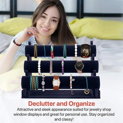 3Tiers Jewelry Bracelet Watch Display Holder - Aimall