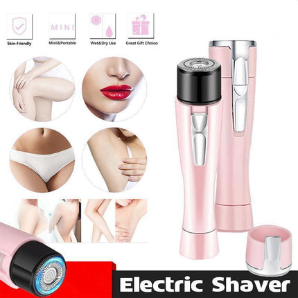 Women’s Facial Electric Shaver Hair Remover Trimmer Body Face Leg Bikini Armpit - Aimall