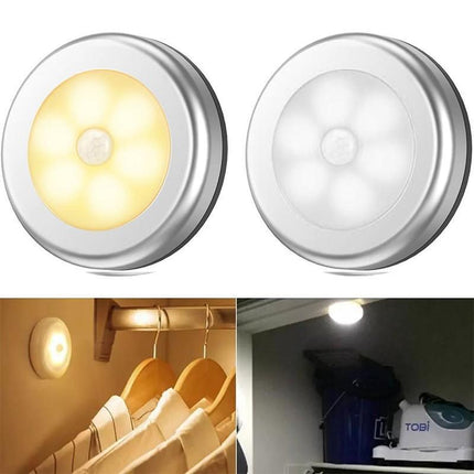 3x LED Motion Sensor Night Light Indoor Outdoor - Aimall