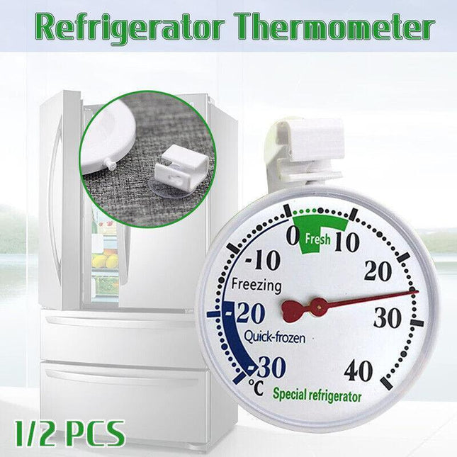 1/2pcs Refrigerator Hanging Thermometer Freezer Fridge Temperature Gauge hanger - Aimall