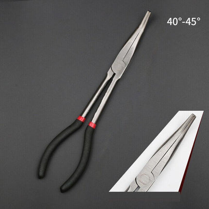 4 PCS 11" Long Reach Plier Pliers Set 45° 90° Bent Nose Ring Pliers AU Stock - Aimall