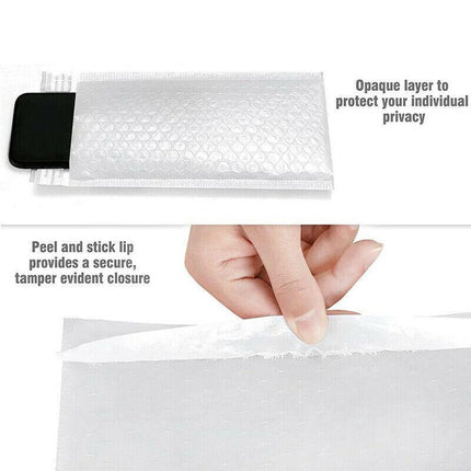 50X Packing Bubble Mailer Self Adhesive Sealing Pearlescent Film Pouch - Aimall