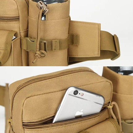 Tactical Waist Bag Belt Military Fanny Pack Pouches Buckle Men Bum Utility Black - Aimall