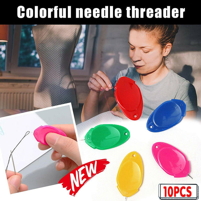 10X Needle Threader Threading Hand Threading Small Sewing Tools DIY AU STOCK - Aimall