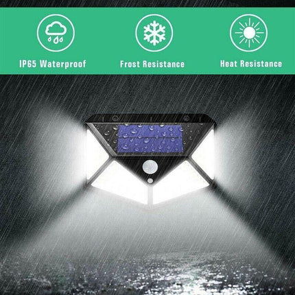 100 LED Motion Solar Light Sensor Wall Lights Outdoor Security Safety Home Lamp - Aimall