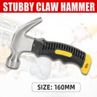 Stubby Claw Hammer Drop Forged Steel All Purpose Rubber Grip 8OZ Small Area AU - Aimall