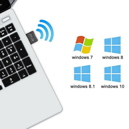 Bluetooth V5.0 Wireless USB Mini Dongle Adapter For Windows Laptop PC Universal - Aimall