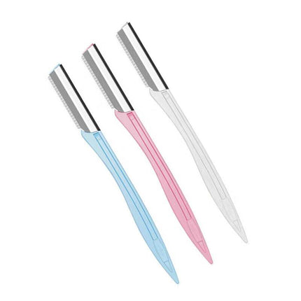 Eyebrow shaving kit folding 3 pieces for women learning eyebrow shaving makeup - Aimall