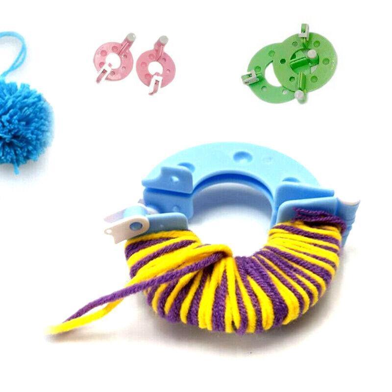 8Pcs/set 3.5/5.5/7/9cm 4 Sizes Pompom Maker Kit Knitting L-oom DIY Pom Pom  Maker