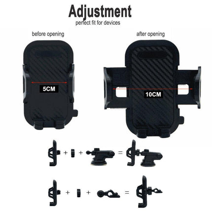 Universal 360° Windshield Mount Car Smart Phone Holder Cradle Long Neck AU - Aimall
