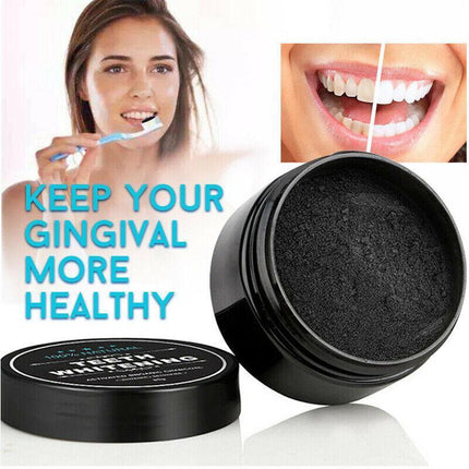 Carbon Coco Organic Teeth Whitening Powder Coconut Charcoal Tooth Polish White - Aimall