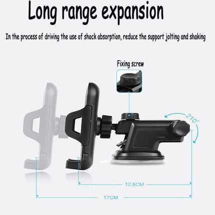 Universal 360° Windshield Mount Car Smart Phone Holder Cradle Long Neck AU - Aimall