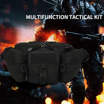 Utility Tactical Men Waist Bag Pack Pouch Military Hiking Camping Belt Bag AU - Aimall