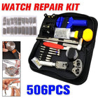 506PCS Watch Repair Tool Kit Back Case Opener Remover Spring Pin Bars Watchmaker - Aimall