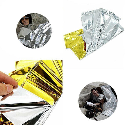 4x Space Blankets PREMIUM Thermal Emergency Survival Camping Rescue First Aid AU - Aimall