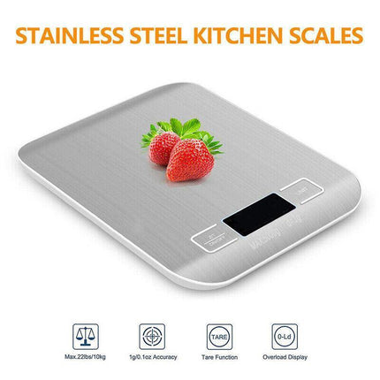 New 5kg 1g Electronic Digital Stainless Steel Kitchen Scale Postal Scales backli - Aimall